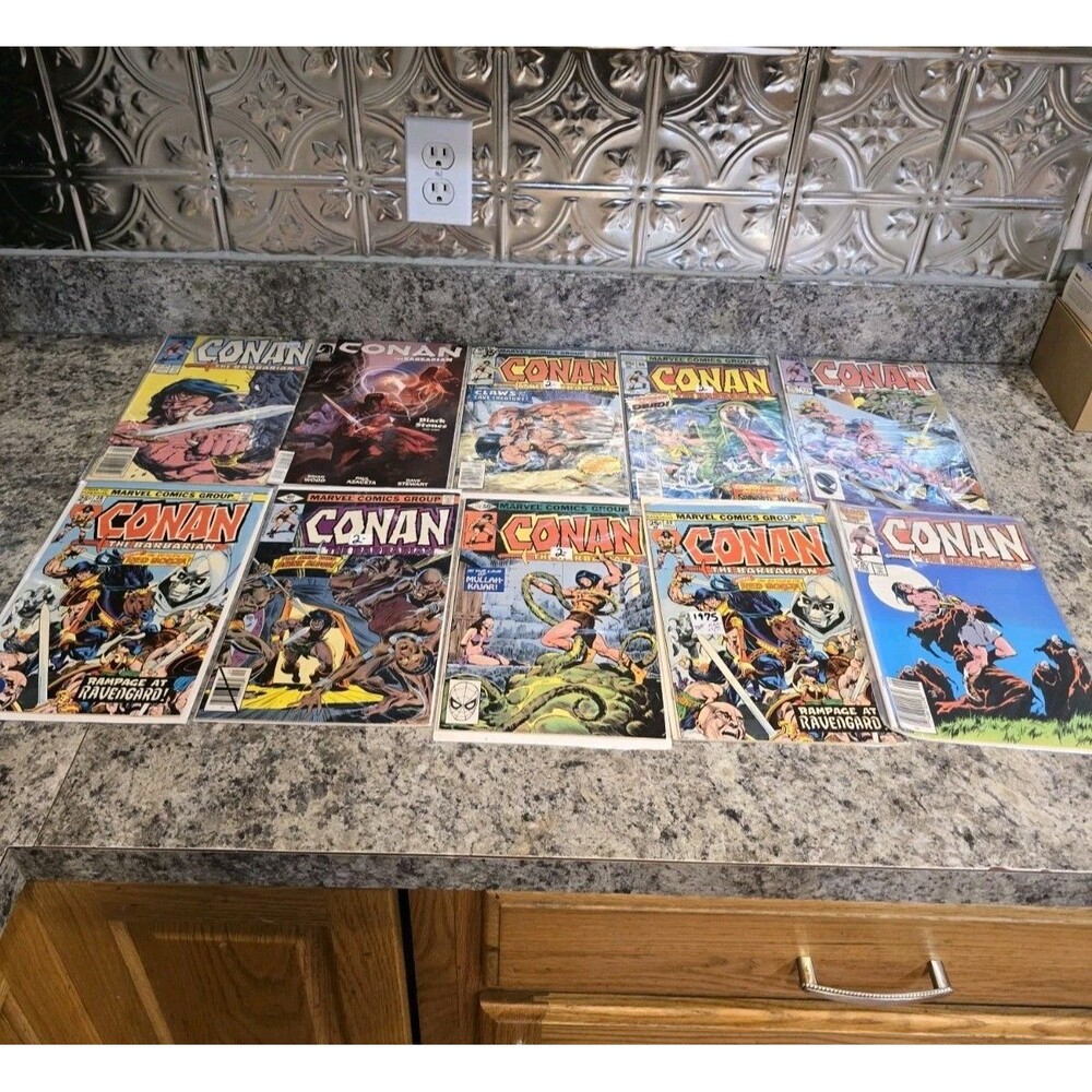 10 Conan The Barbarian Vtg Comics #193 #48 #102 #21 #95 #86 #170 #117 #47 #183